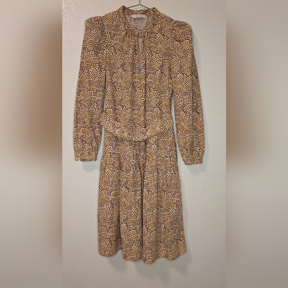 Rebecca Taylor Speckled Fluer Puff Sleeve Dress - Picture 4 of 11